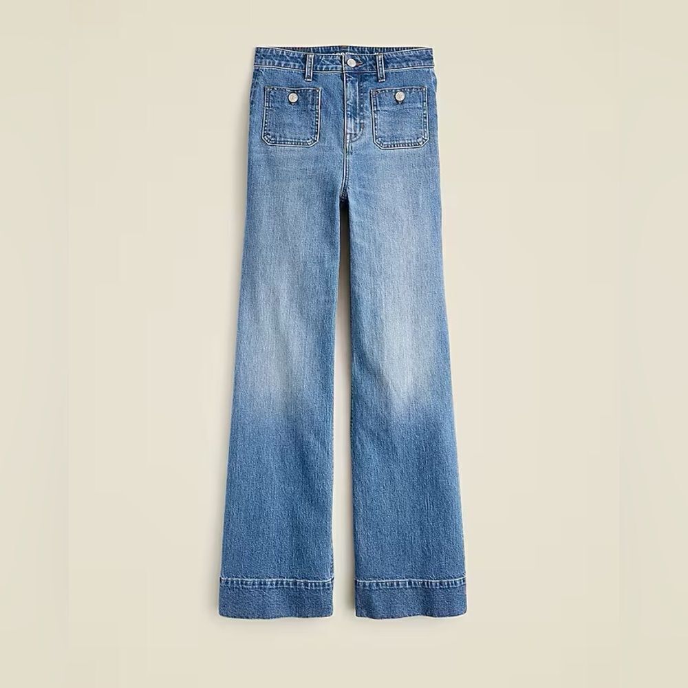 NWT J CREW Full-length slim-wide jean in 1996 semi-stretch - Picture 6 of 13